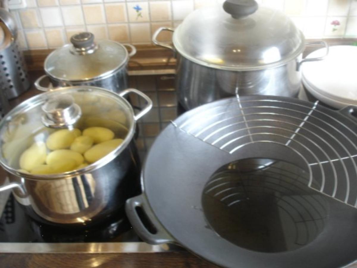 Spargel mit Seelachsfilet im Bierteig, Petersilienkartoffeln und Sauce Hollandaise - Rezept - Bild Nr. 11