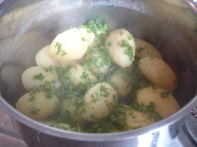 Rezept: Spargel mit Seelachsfilet im Bierteig, Petersilienkartoffeln und Sauce Hollandaise Bild Nr. 25 Spargel mit Seelachsfilet im Bierteig, Petersilienkartoffeln und Sauce Hollandaise - Rezept - Bild Nr. 25