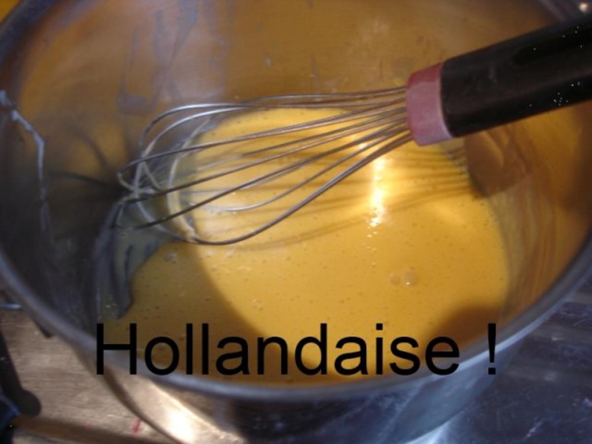 Spargel mit Seelachsfilet im Bierteig, Petersilienkartoffeln und Sauce Hollandaise - Rezept - Bild Nr. 28