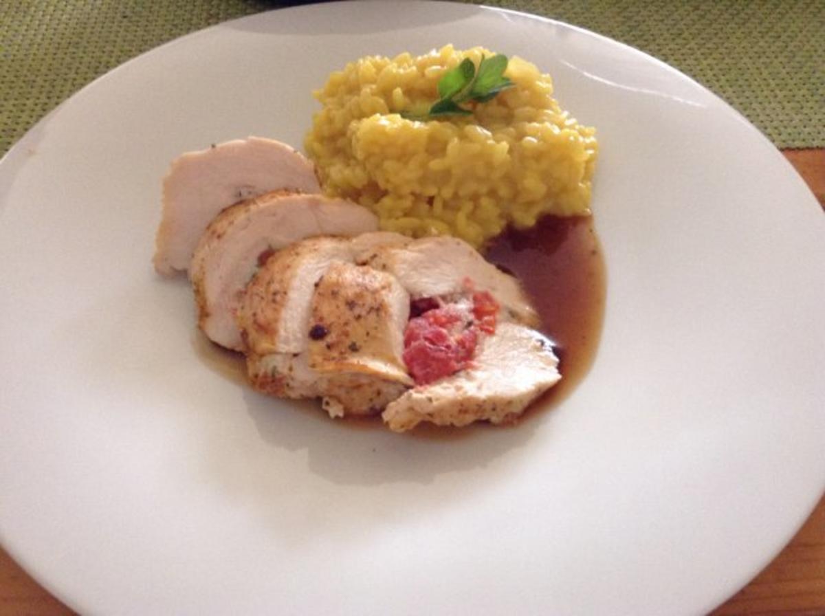 Gefüllte Pouletbrüstli - Rezept