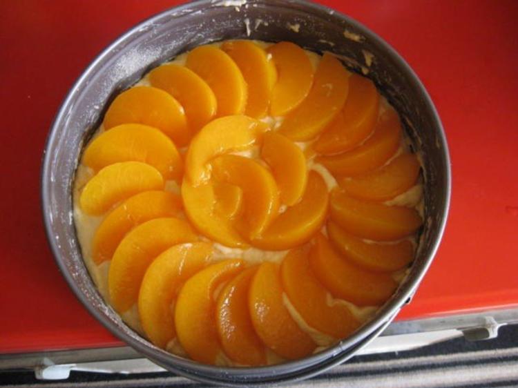 Pfirsich Streusel Kuchen - einfach - von manschie
