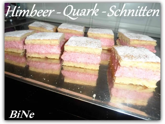 BiNe` S HIMBEER - QUARK - SCHNITTEN - Rezept - Bild Nr. 2