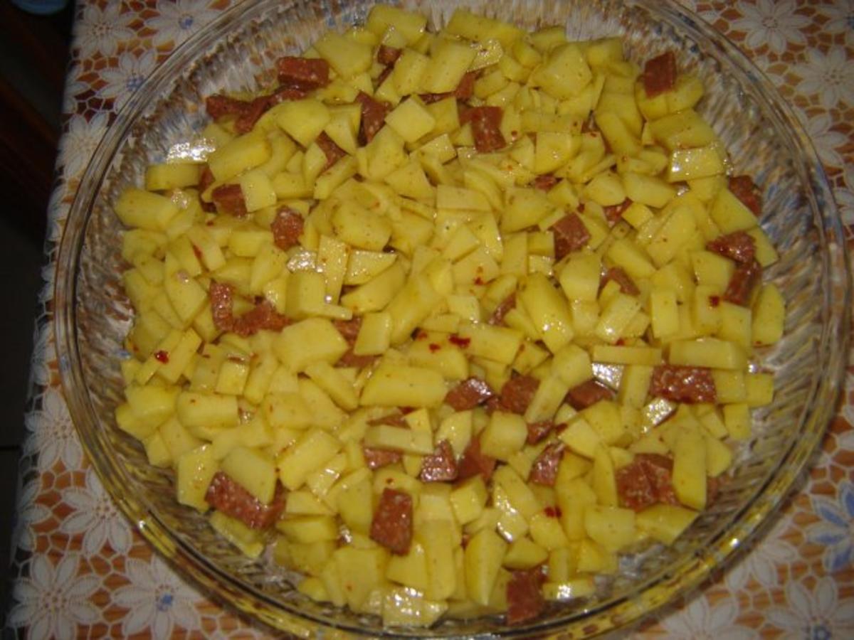 Kartoffeln mit Sucuk aus dem Backofen - Rezept - Bild Nr. 7