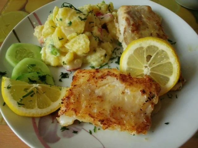 Rezept: Kabeljaufilet mit Bärlauch-Radieschen Kartoffelsalat Bild Nr. 12 Kabeljaufilet mit Bärlauch-Radieschen Kartoffelsalat - Rezept - Bild Nr. 12