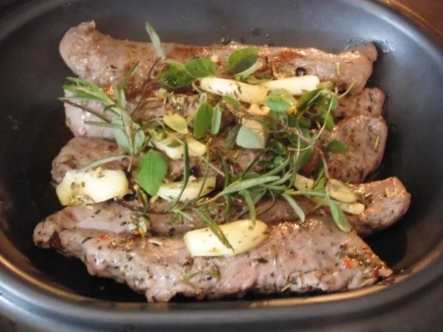 Lammlachse - Gemüsestreifen an Kartoffel Vinaigrette mit überbackenen Kartoffeln - Rezept - Bild Nr. 9