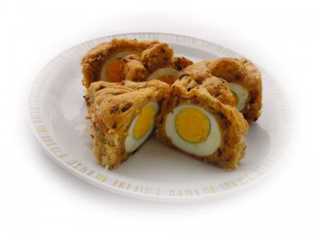 Herzhafter Hefekuchen versteckt ein paar Eier - Rezept - Bild Nr. 14