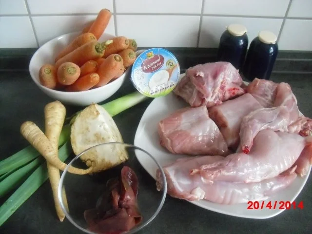 Kaninchenbraten mit Möhrengemüse - Rezept - Bild Nr. 2