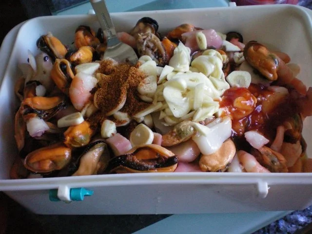 Rezept: Meeresfrüchte in Knoblauchöl Bild Nr. 5 Meeresfrüchte in Knoblauchöl - Rezept - Bild Nr. 5