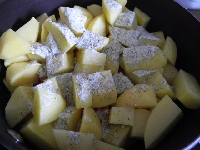 Vegan : Kartoffel - Karotten - Petersilien - Stampf als Beilage zum Ostermenü - Rezept - Bild Nr. 5