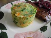 Vegan : Kartoffel - Karotten - Petersilien - Stampf als Beilage zum Ostermenü - Rezept