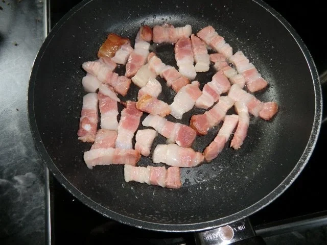 Rezept: Spargelcarbonara mit Speck Bild Nr. 5 Spargelcarbonara mit Speck - Rezept - Bild Nr. 5