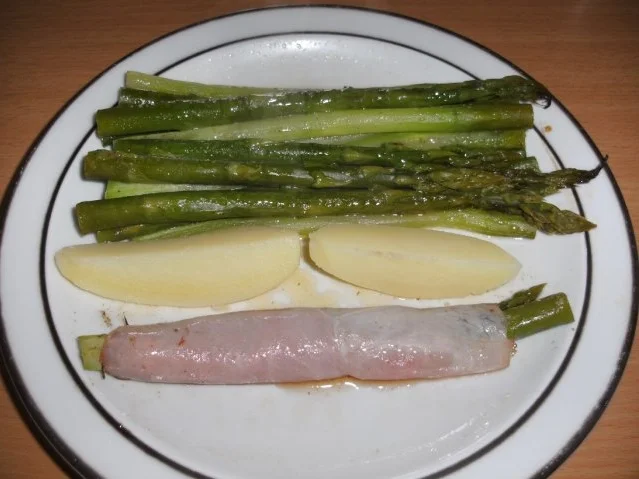 Gemüse: Grünspargel in Alufolie - Rezept