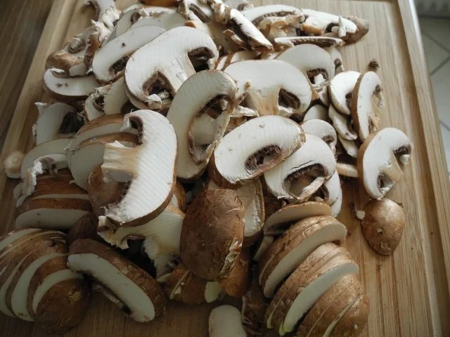 Beilage : Porree - Spinat - Champignons - Rezept - Bild Nr. 3