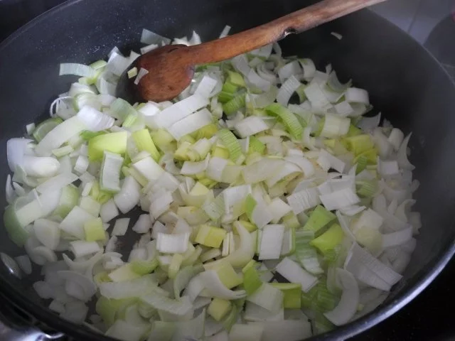 Beilage : Porree - Spinat - Champignons - Rezept - Bild Nr. 7