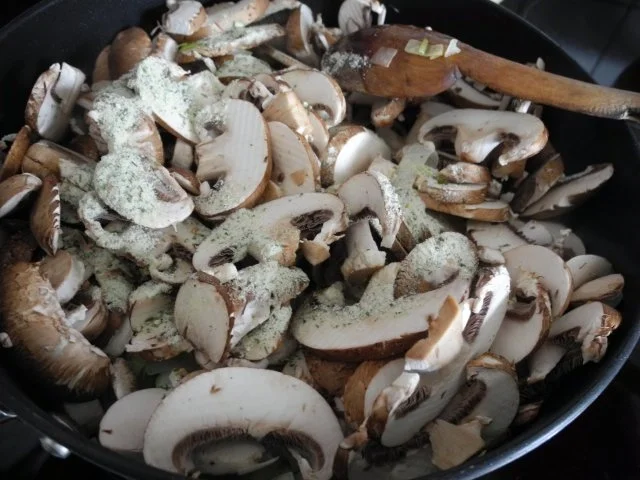 Beilage : Porree - Spinat - Champignons - Rezept - Bild Nr. 9
