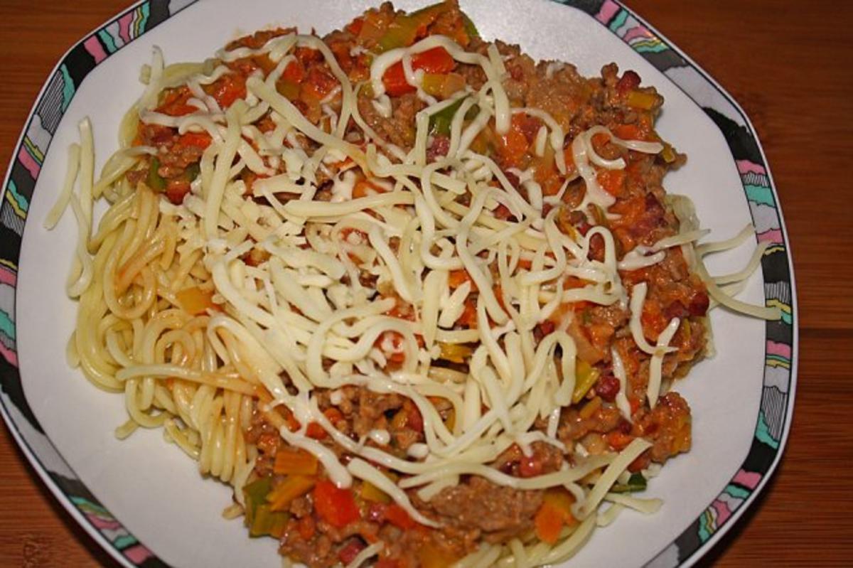 Spaghetti mit Hackfleischsoße - Rezept - Bild Nr. 2