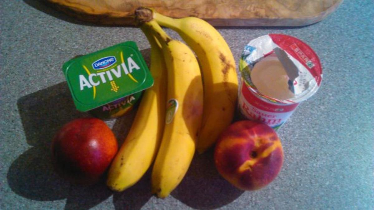 Bananen-Nektarienen Strudel - Rezept