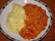Leberkäse-Gulasch - Rezept