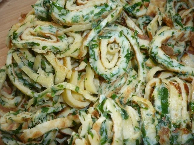 Bärlauch-Dinkel-Flädle - Rezept