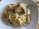 Spaghetti mit Kräuterseitlingen - Rezept