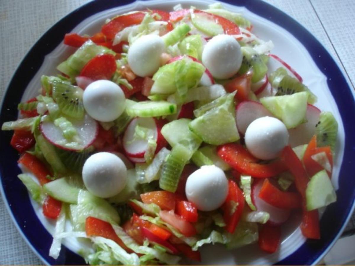 Wachteleier im Salatnest - Rezept