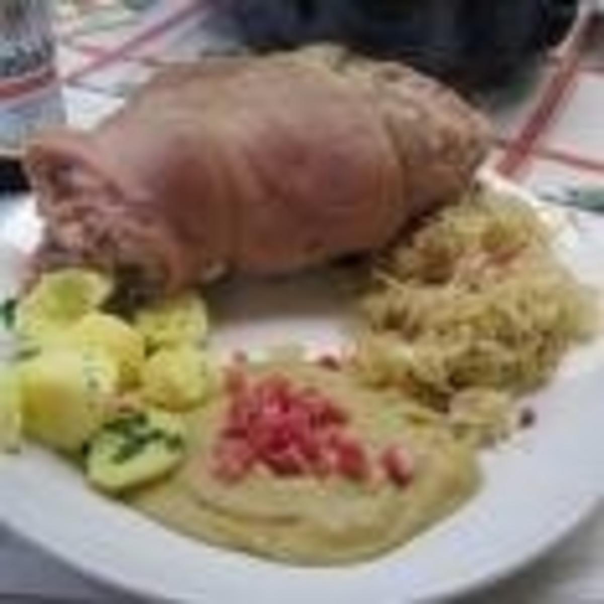 Eisbein mi Sauerkraut - Rezept