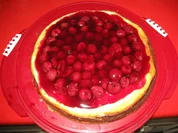 Quarkkuchen mit Gries und Kirschen - Rezept