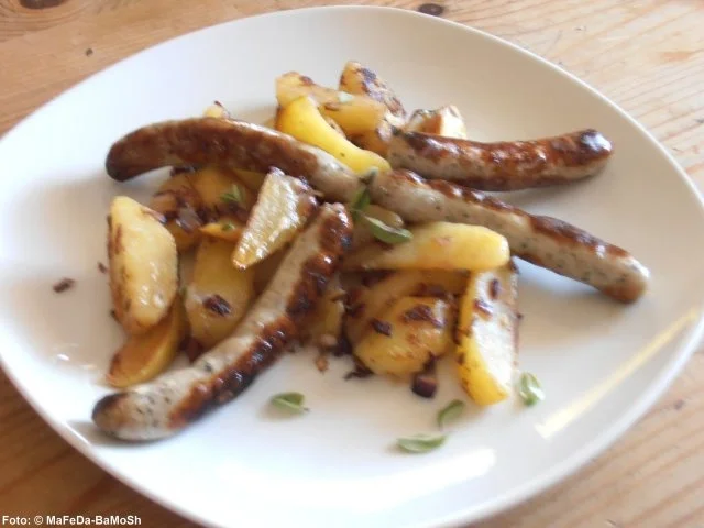 Rezept: Bratkartoffel-Wurst-Pfanne Bratkartoffel-Wurst-Pfanne - Rezept