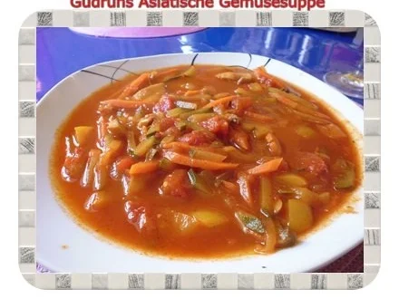 Gemüse: Asiatische Gemüsesuppe - Rezept
