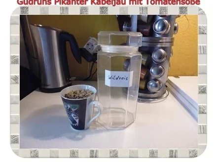 Fisch: Pikanter Kabeljau mit Tomatensoße im Asiastil und Wildreismischung - Rezept - Bild Nr. 3