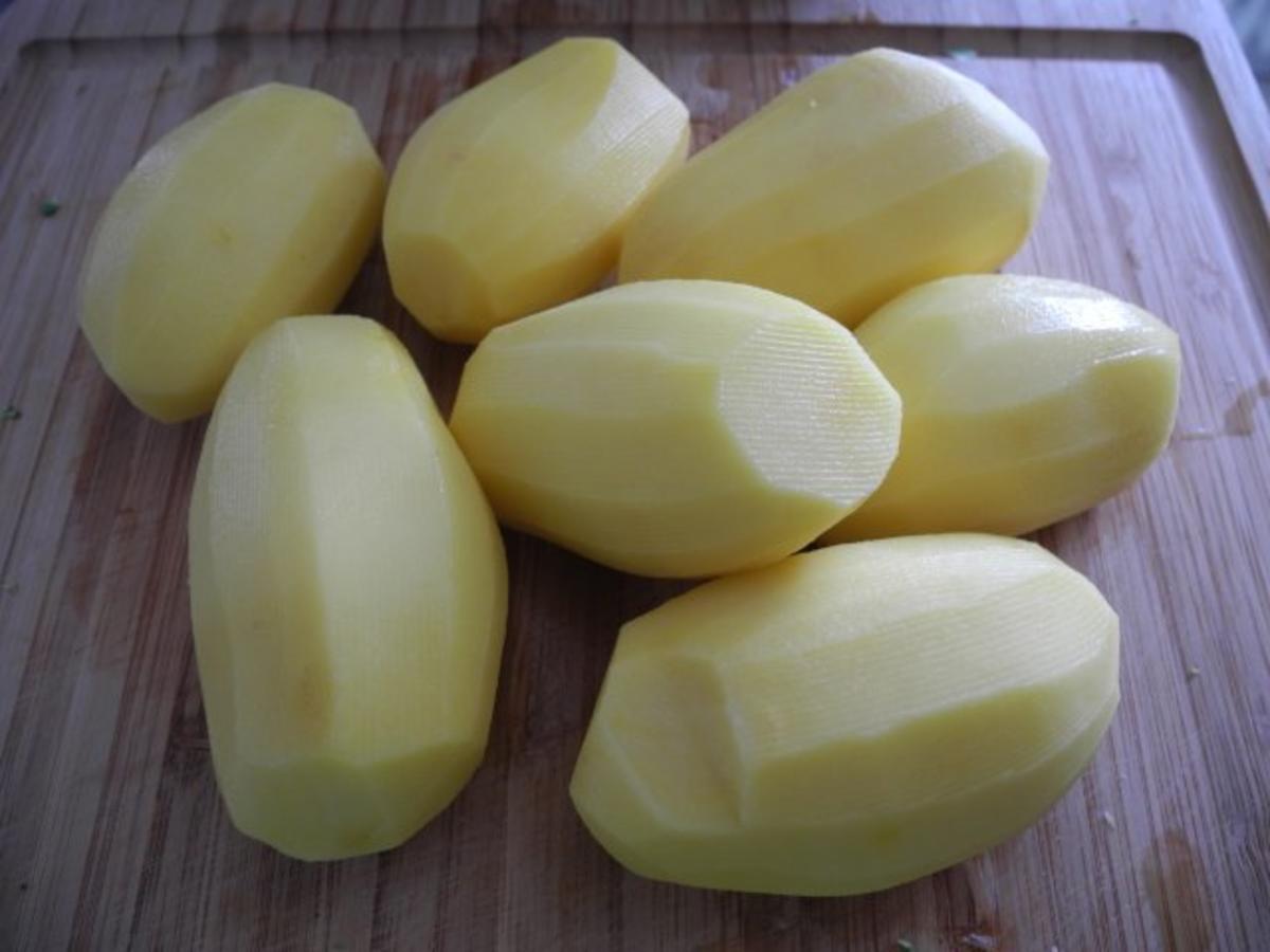 Vegan : Kartoffelhobel in Zwiebeln  gebratenen an Broccoli - Rezept - Bild Nr. 4