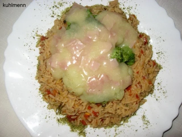 Rezept: Bluccoli mit Schinken/Käse-Soße Bluccoli mit Schinken/Käse-Soße - Rezept