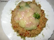 Rezept: Bluccoli mit Schinken/Käse-Soße Bluccoli mit Schinken/Käse-Soße - Rezept