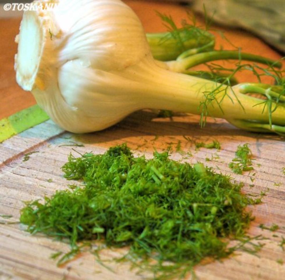 Panierte Rotbarschfilets mit Pastis-Sauce und Vanille-Tomaten - Rezept - Bild Nr. 2