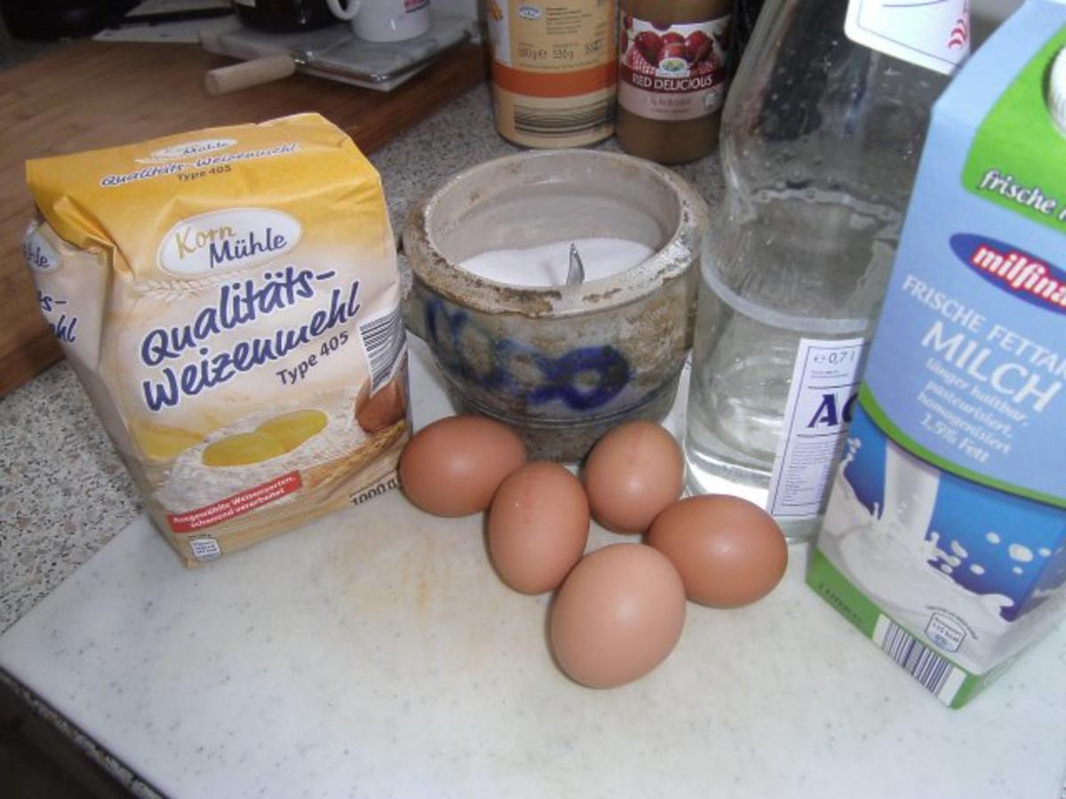 Bilder für Pfannkuchenteig mit Milch und Mineralwasser Rezept