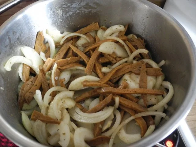 Vegan : Pastinaken - Karotten - Gemüse an Zwiebel - Seitan - Rezept - Bild Nr. 5