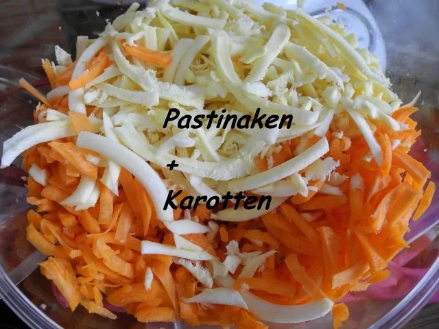 Vegan : Pastinaken - Karotten - Gemüse an Zwiebel - Seitan - Rezept - Bild Nr. 3