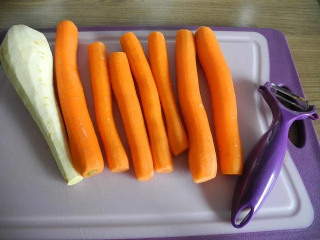 Vegan : Pastinaken - Karotten - Gemüse an Zwiebel - Seitan - Rezept - Bild Nr. 2