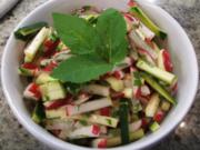 Salate: Radieschen-Zucchini-Salat - Rezept