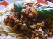 Spaghetti Bolognese di Papa - Rezept