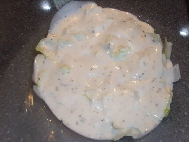 Rezept: Gebackener Schafskäse mit zwei Pesto und Schichtsalat Bild Nr. 5 Gebackener Schafskäse mit zwei Pesto und Schichtsalat - Rezept - Bild Nr. 5