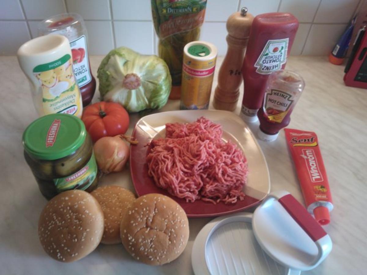 Bilder für Hamburger (Original-Rezept aus Arizona) - Rezept