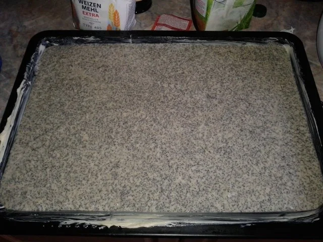 Rezept: MOHNKUCHEN mit SAHNE-SCHMAND und SCHOKOLADENÜBERZUG Bild Nr. 3 MOHNKUCHEN mit SAHNE-SCHMAND und SCHOKOLADENÜBERZUG - Rezept - Bild Nr. 3