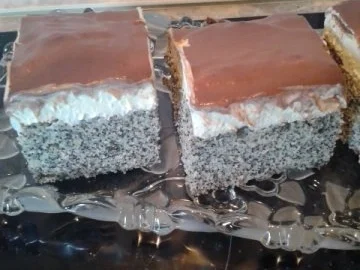 Rezept: MOHNKUCHEN mit SAHNE-SCHMAND und SCHOKOLADENÜBERZUG Bild Nr. 11 MOHNKUCHEN mit SAHNE-SCHMAND und SCHOKOLADENÜBERZUG - Rezept - Bild Nr. 11