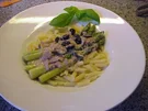 Pasta mit grünen Spargel und Thunfisch - Rezept