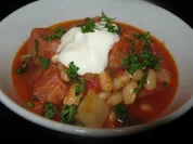 Rezept: Weiße-Bohnen-Cassoulet (mit veganer Variante) Weiße-Bohnen-Cassoulet (mit veganer Variante) - Rezept