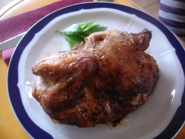 Brathähnchen mit Spargel und grüne Bohnen mit Knoblauch - Rezept - Bild Nr. 8