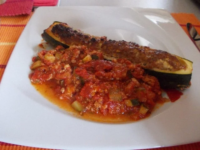 Rezept: Gefüllte Zucchini Bild Nr. 2 Gefüllte Zucchini - Rezept - Bild Nr. 2