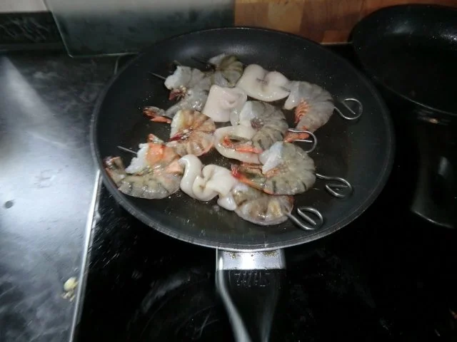 Tintenfisch- Garnelen- Spieße - Rezept - Bild Nr. 2