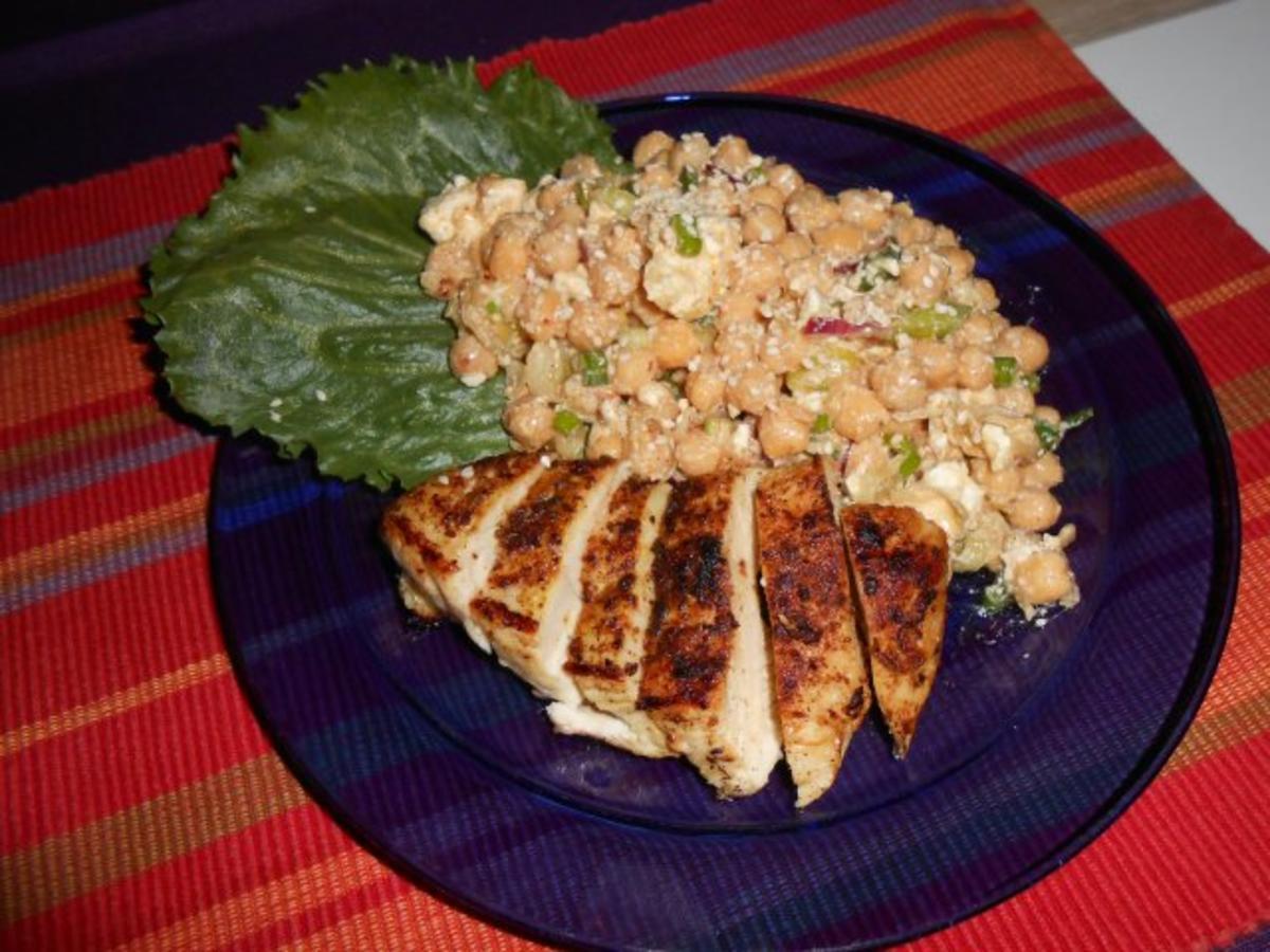 Kichererbsensalat mit Schafskäse